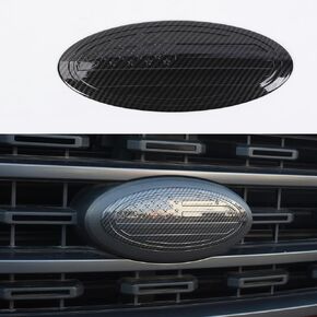 9 Inch Front Grill Embossed 3D American Flag Emblem Oval Decal USA US Badge for Ford Mustang F150 2015+ for Ford Bronco Bronco Sport 2021 2022 2023 2024 (Purple)