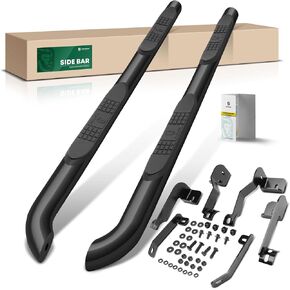 YHTAUTO 3 Inch Running Boards Side Steps Compatible with Toyota RAV4 2013-2018, SUV, Round Stainless Steel Polished Chrome, Cab Side Step Rails Off-Road Exterior Accessories, Set of 2 in Saudi Arabia