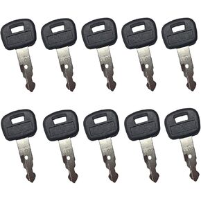 10PCS Ignition Keys 459A RC411-53933 RC461-53930 compatible with Kubota KX018-4 KX033-4 KX040-4 KX41-3 KX71-3 KX91-3 KX121-3S KX161-3 U15 U17 U25S U35 U45S L39 L45 L47 L48 M59 M62 R530 R630