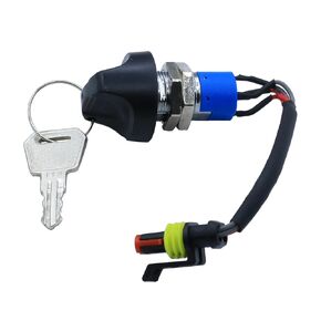Forklift Ignition Switch Key 1220-520002-AC JK118 1115-500016-00 Compatible with Big Joe E30 EZ30 S22,EP Pallet Truck EPT20-ET ES10-10ES ES15-15ES