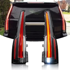 مصابيح خلفية LED لتجميع الضوء الخلفي تناسب GMC Yukon/Yukon XL 2015-2020، مصباح خلفي لضوء الفرامل مع قابس 6 فتحات، عدسة شفافة in Kuwait