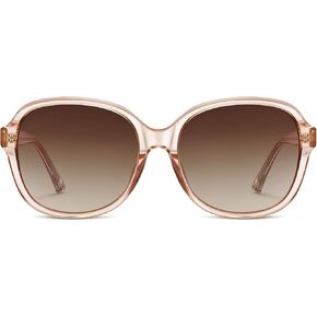 CARFIA Large Curved Acetate Polarized Sunglasses for Women UV Protection, Retro Fashion Ladies Shades Driving Safety Eyewear
