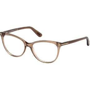 TOM FORD Eyeglasses FT5513 045 Shiny Light Brown, 54/16/140