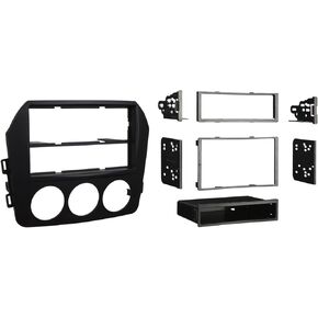 Metra 99-7519B Mazda Miata Installation Dash Kit for Single DIN or Double DIN/ISO Radios, Black