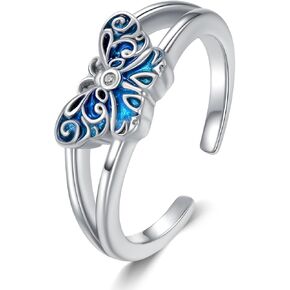 Ring for Women 925 Sterling Silver Ring Cool rings for women Silver Ring Christmas Birthday Gift for Wife