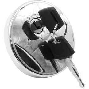 51049-1121 Fuel Gas Tank Cap with 2 Keys, Replacement for Kawasaki EJ800 W800 Cafe, Replacement for VN800 Vulcan 800, Replacement for VN1600 Classic, Replaces 51049-1126, 51049-0003