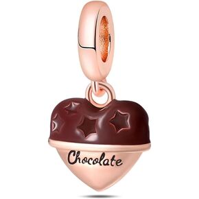Silver Charms for Pandora Bracelets and Necklace for Women Gourmet Food Dangle Beads Jewelry Gifts