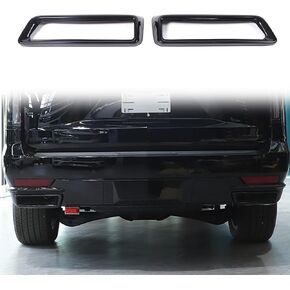 Tail Pipe Trim Compatible with Cadillac Escalade 2021 2022 2023 Car Exterior Exhaust Pipe Mufflers Cover Rear Bumper Cylinder Exhaust Pipe Cover Decorate Accessories