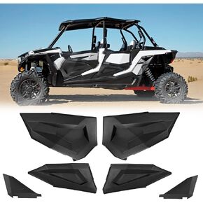 KEMIMOTO Lower Doors Compatible with RZR XP4 1000, Plastic Lower Doors Panel Inserts with Alloy Steel Frame Replace OEM 2879942 Compatible with 4 Doors 2014-2023 Polaris RZR XP4 1000 Turbo