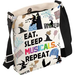 FEELMEM Witch Musical Inspired Gift Witch The Musical Crossbody Bag Broadway Witch Fans Gift
