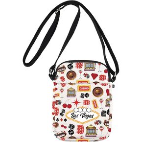 JNIAP Las Vegas Crossbody Bag Las Vegas Trip Gift Las Vegas Travel Purse Las Vegas Themed Gifts Las Vegas Souvenir Wallet