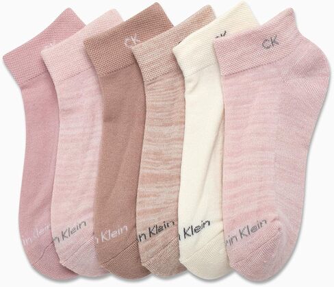 Calvin Klein Women's Quarter Socks - 6 Pack Cushioned Athletic Ankle Socks for Women - Women's Sports Socks (Size: 4-10) in Saudi Arabia