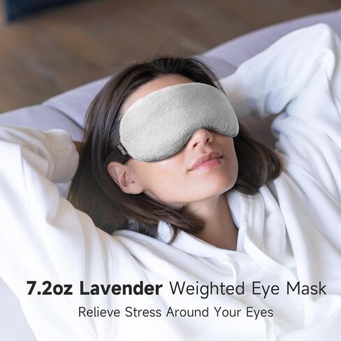 Umisleep Lavender Eye Mask, Aromatherapy Weighted Eye Mask for Dry Eyes, Sleep Mask for Men Women, Hot & Cold Therapy Eye Cover for Compression Pain Relief, Eye Pillow for Puffy Eyes, Sinus Pain-Pink in Saudi Arabia