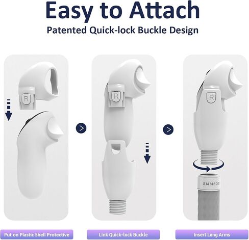 Ambison Handle Attachments for Meta/Oculus Quest 3 Controller Accessories,VR Game Gorilla Tag Long Arms Sticks,Beat Saber Handles Extension Grips in Saudi Arabia