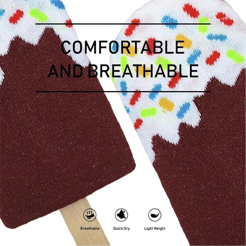 Fun Socks Funny Socks for Women Cute Novelty Socks Crew Socks Spotted pattern Cotton Socks Valentines Day Gift for Women/Men in Saudi Arabia
