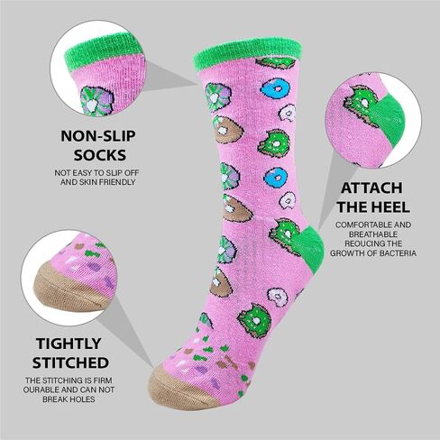 Fun Socks Funny Socks for Women Cute Novelty Socks Crew Socks Spotted pattern Cotton Socks Valentines Day Gift for Women/Men in Saudi Arabia