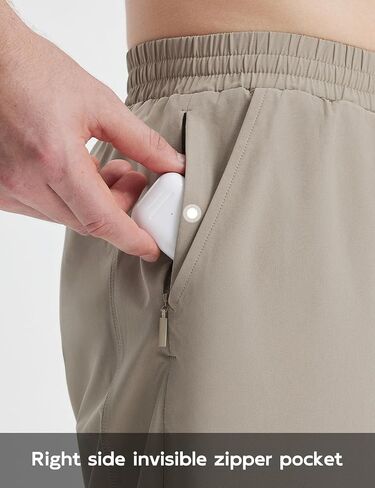 BALEAF Men's 9" Athletic Shorts 2 in 1 Quick Dry Running Workout Gym Shorts with Pockets Lightweight in Saudi Arabia