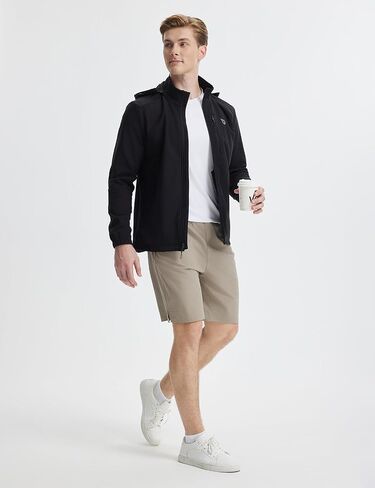 BALEAF Men's 9" Athletic Shorts 2 in 1 Quick Dry Running Workout Gym Shorts with Pockets Lightweight in Saudi Arabia