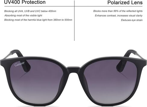 Polarized Classic Round Style Sunglasses TR90 Frame Plastic Lenses For Men Women 100% UV400 Protection in Saudi Arabia