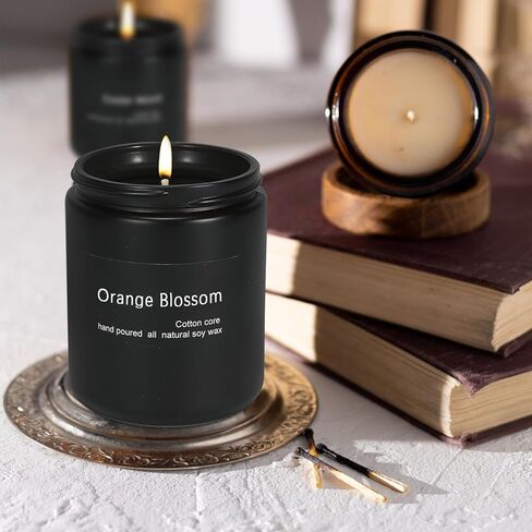 Scented Candle Cedar,7oz 45Hour Burn,Gifts for Women, Spring Candles, Black Jar Candle,Soy Candle,Reusable Candles Gifts,for Men and Women Candles Gifts (Cedar, 7oz) in Kuwait