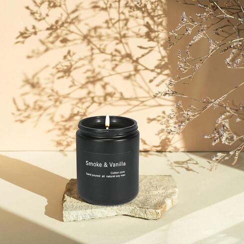 Scented Candle Cedar,7oz 45Hour Burn,Gifts for Women, Spring Candles, Black Jar Candle,Soy Candle,Reusable Candles Gifts,for Men and Women Candles Gifts (Cedar, 7oz) in Kuwait