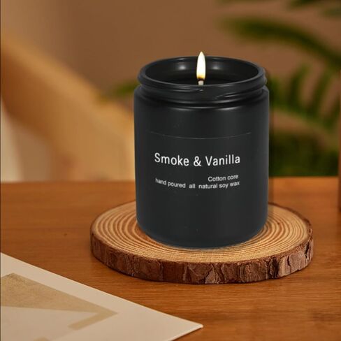 Scented Candle Cedar,7oz 45Hour Burn,Gifts for Women, Spring Candles, Black Jar Candle,Soy Candle,Reusable Candles Gifts,for Men and Women Candles Gifts (Cedar, 7oz) in Kuwait
