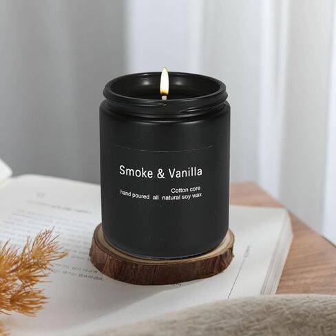 Scented Candle Cedar,7oz 45Hour Burn,Gifts for Women, Spring Candles, Black Jar Candle,Soy Candle,Reusable Candles Gifts,for Men and Women Candles Gifts (Cedar, 7oz) in Kuwait