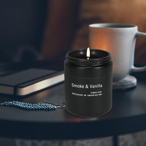 Scented Candle Cedar,7oz 45Hour Burn,Gifts for Women, Spring Candles, Black Jar Candle,Soy Candle,Reusable Candles Gifts,for Men and Women Candles Gifts (Cedar, 7oz) in Kuwait