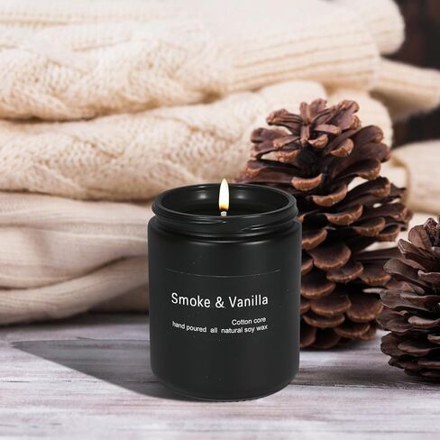 Scented Candle Cedar,7oz 45Hour Burn,Gifts for Women, Spring Candles, Black Jar Candle,Soy Candle,Reusable Candles Gifts,for Men and Women Candles Gifts (Cedar, 7oz) in Kuwait