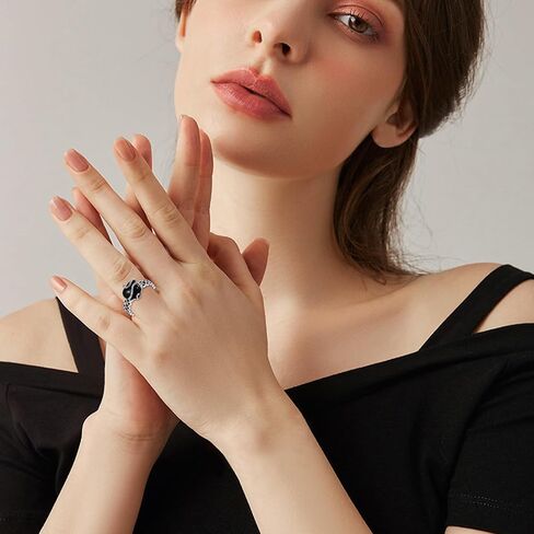 Ring for Women 925 Sterling Silver Ring Cool rings for women Silver Ring Christmas Birthday Gift for Wife in Saudi Arabia