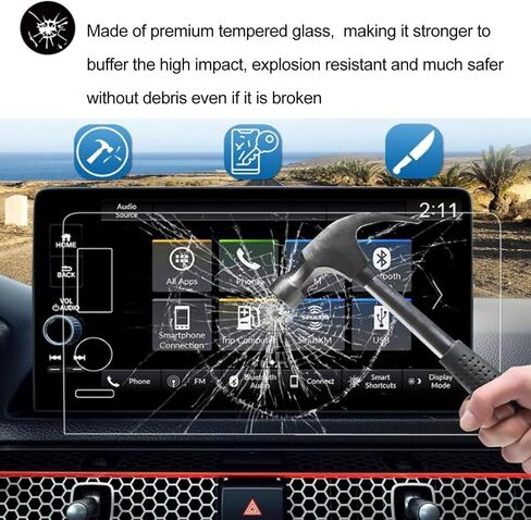 2017-2023 CRV EX EX-L Touring 7 Inch Car Navigation Screen Protector, Scratch-Resistant Ultra HD in-Dash Clear Tempered Glass Screen 9H Hardness 0.33mm in Saudi Arabia