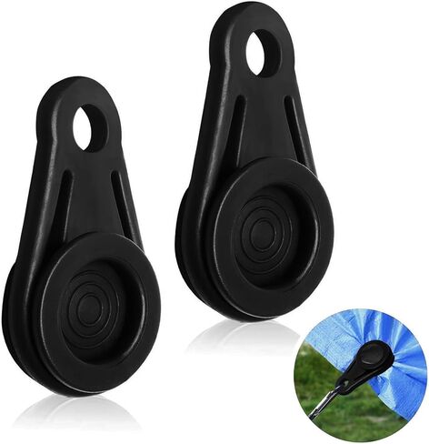 20 Pcs Tarp Grabbers Tarp Clip Movable Snaps Clip for Outdoor Camping Awning, Banner, Cover, Tarps and Plastic Sheeting(Black) in Kuwait
