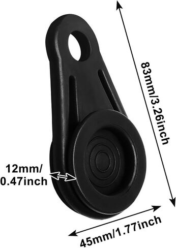 20 Pcs Tarp Grabbers Tarp Clip Movable Snaps Clip for Outdoor Camping Awning, Banner, Cover, Tarps and Plastic Sheeting(Black) in Kuwait