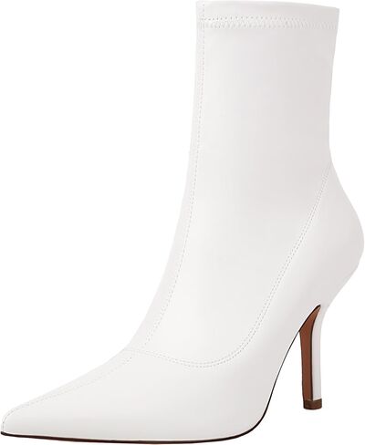 Mofirdast المرأة سلسلة معدنية أحذية الكاحل، مثير Stiletto الكعب العالي وأشار اصبع القدم سستة حزب الجوارب الأنيقة للنساء in Saudi Arabia