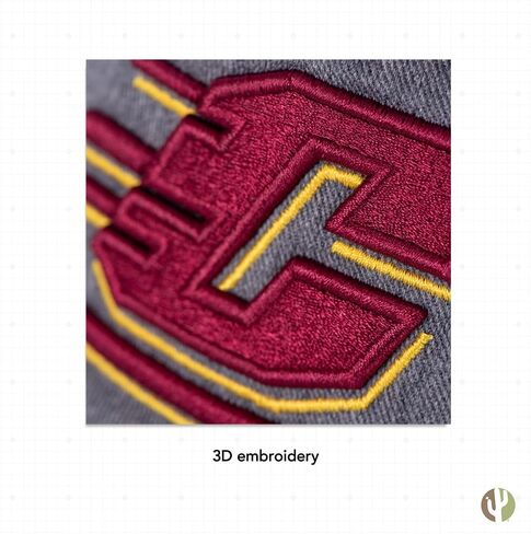 Desert Cactus Central Michigan University Baseball Hat CMU Chippewas Brimmed Embroirderd Cap Adjustable Cloth Strap Adult (Style A) Red in Saudi Arabia