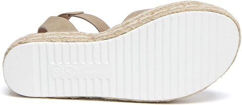Athlefit Women's Platform Espadrille Wedge Sandals Comfortable Open Toe Buckle Sandals for Summer Casual in Saudi Arabia