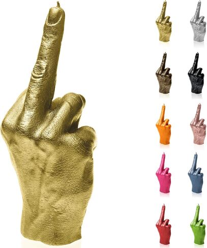 Candellana Finger Candle, Hand-Gesture, Realistic, Modern Home Decor (Gold) in Saudi Arabia