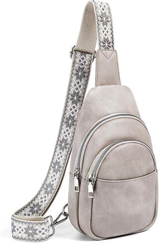 CHOLISS Small Sling Bag for Women Leather Crossbody Fanny Packs Chest Bag for Women in Kuwait