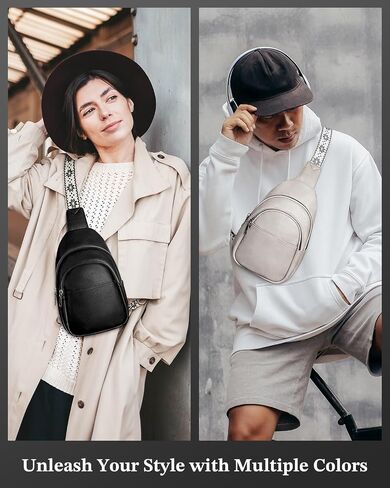 CHOLISS Small Sling Bag for Women Leather Crossbody Fanny Packs Chest Bag for Women in Kuwait