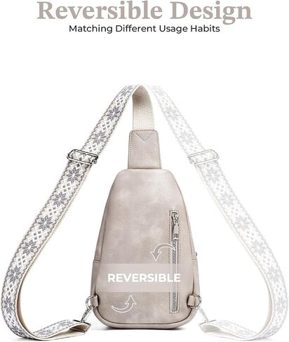 CHOLISS Small Sling Bag for Women Leather Crossbody Fanny Packs Chest Bag for Women in Kuwait