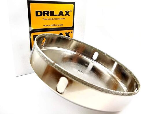 6 inch Diamond Hole Saw Drill Bit Ceramic Porcelain Glass, Tiles, Marble, Granite, Quartz, Plaster Ceiling Walls Coated Core Holesaw DIY True 6 Inches in Kuwait