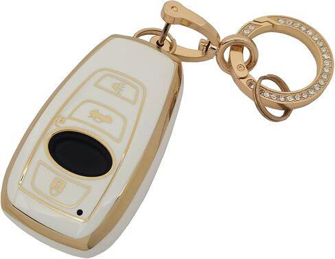 for Subaru Key Fob Cover with Keychain Soft TPU Full Protection Car Key Case Cover Compatible with Forester CrossTrek Outback WRX Ascent BRZ Impreza Legacy (Green) in Kuwait
