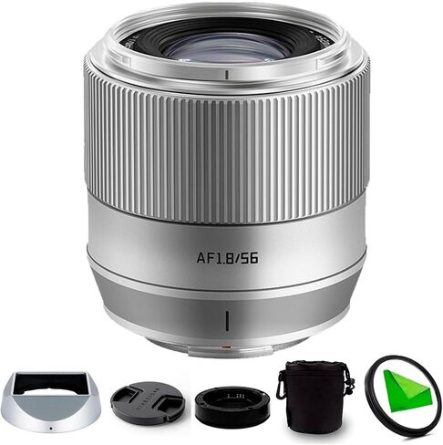 TTArtisan 56mm F1.8 f/1.8 Z-Mount APS-C Autofocus Prime Lens for Nikon Z-Mount Cameras Z50 ZFC Z30 Z5 Z6 Z7 Z6II Z7II Z9 Z8 ZF with Lens Filter in Saudi Arabia