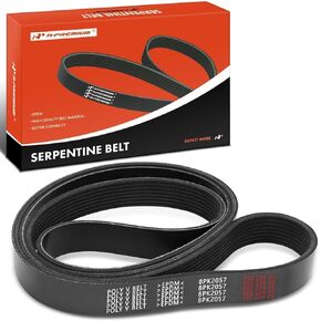 A-Premium Heavy-Duty Serpentine Belt Compatible with 1994-2002 Dodge Ram 2500 3500 with Cummins Diesel 5.9L 12V/24V, Engine Serpentine Drive Belt, Replace # K080810HD 8PK2058HD