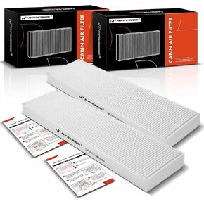 A-Premium 2-PC Cabin Air Filter Compatible with Chevrolet Equinox & Pontiac Torrent & Saturn Vue & Suzuki XL-7, 2002-2009, V6 3.6L, Replace# 22665802
