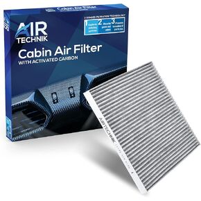 AirTechnik CF11173 Cabin Air Filter w/Activated Carbon | Fits Nissan Altima 2007-2012, Maxima 2009-2014, Murano 2009-2014, Quest 2011-2017 - 27277-JA00A