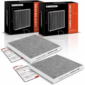 A-Premium 2-PC Cabin Air Filter with Activated Carbon Compatible with Mazda 6 2003 2004 2005 2006 2007 2008, 2.3L 3.0L, Replace# FPCF10372, GK3J61148
