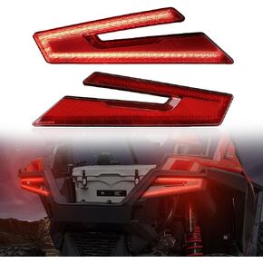 2PCS Red Left & Right Rear LED Brake Stop Taillights Tail Lights For Polaris RZR PRO XP /XP4 2020-2023 2024 RZR PRO R/RZR TURBO R 2022 2023 2024