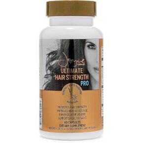 Joyce Giraud Ultimate Hair Strength Supplements with Cynatine, Suitable for Men & Women, 30-Day Supply, 60 Capsules