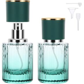 Segbeauty 30ml Fine Mist Spray Bottle, 1oz Perfume Spray Bottle Refillable, 2pcs Perfume Bottles Empty Vintage, Glass Travel Bottles for Toiletry, Fragrance Cologne Atomizer Perfume Container for Men